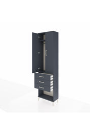 Arges Dolap 2 Raflı 3 Çekmeceli Tek Askılı 60x30x221 - S29M085V5A