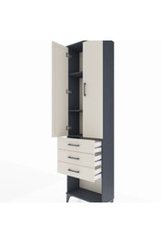 Arges Dolap 3 Raflı 3 Çekmeceli 2 Kapaklı 60x30x221 - S29M086V4A