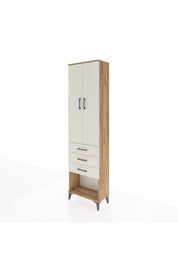 Arges Dolap 3 Raflı 3 Çekmeceli 2 Kapaklı 60x30x221 - S29M086V7A