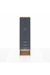 Arges Dolap 3 Raflı 3 Çekmeceli 2 Kapaklı 60x30x221