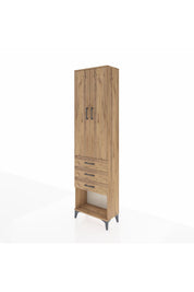 Arges Dolap 3 Raflı 3 Çekmeceli 2 Kapaklı 60x30x221 - S29M086V9A