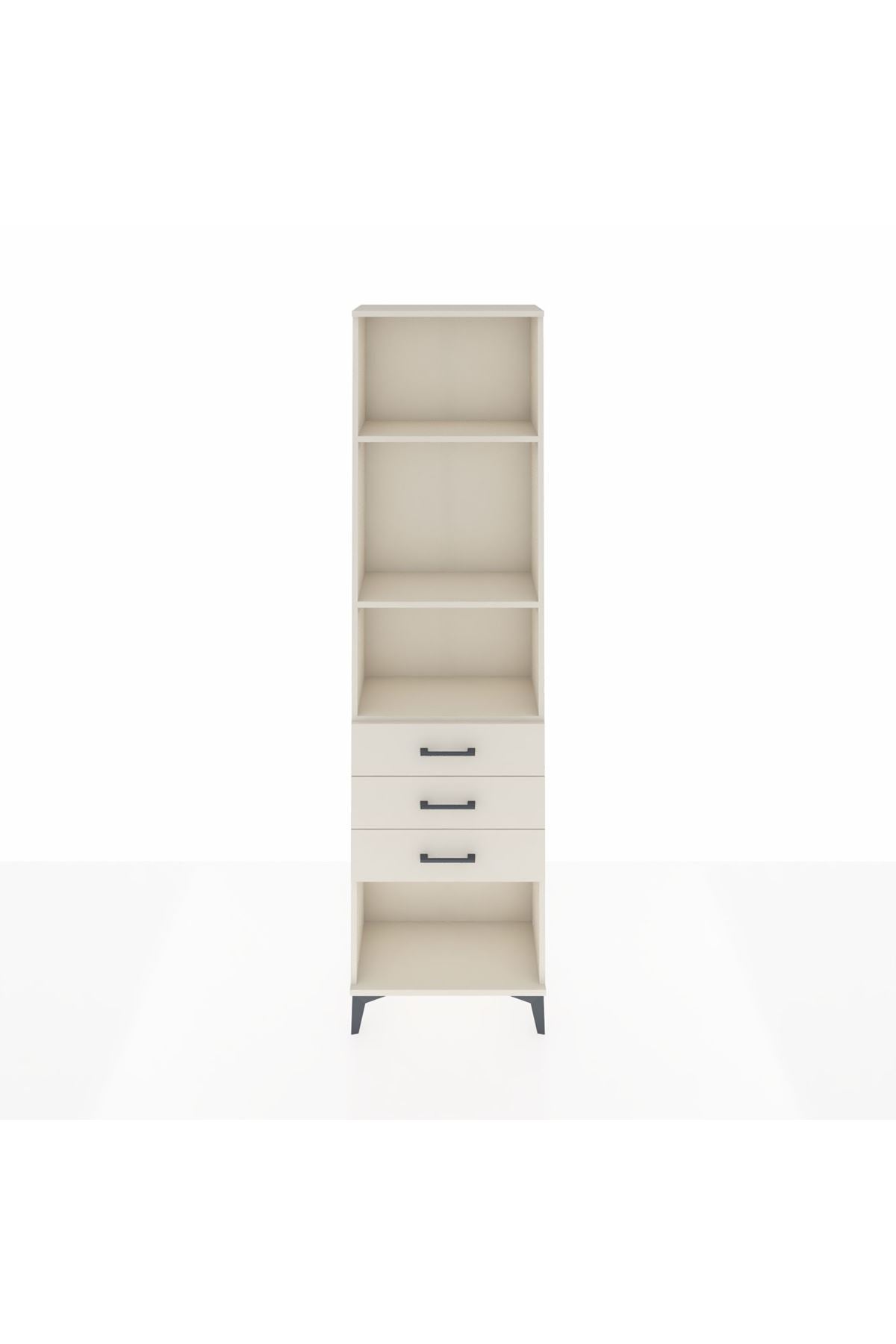 Arges Dolap 3 Raflı 3 Çekmeceli 60x30x221 - S29M087V1A
