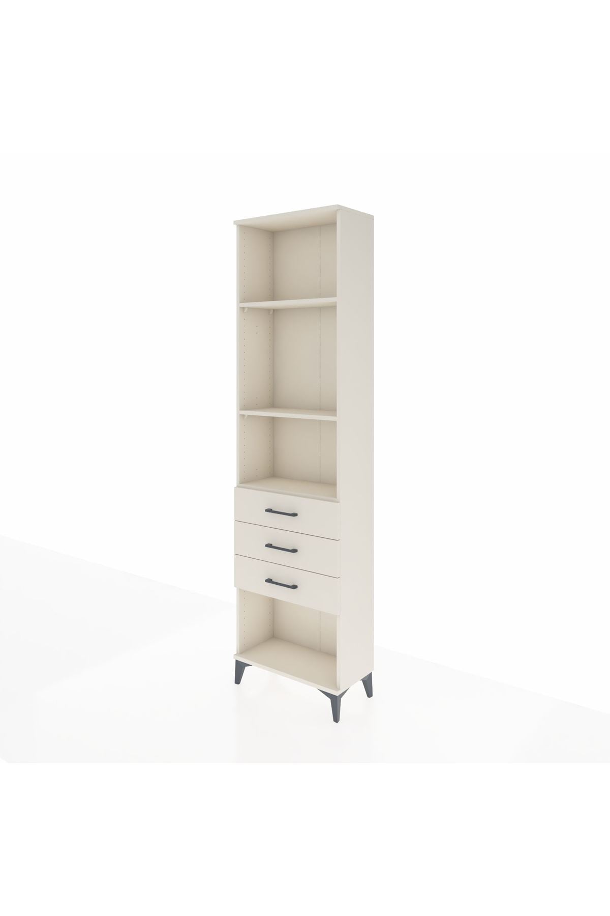 Arges Dolap 3 Raflı 3 Çekmeceli 60x30x221 - S29M087V1A