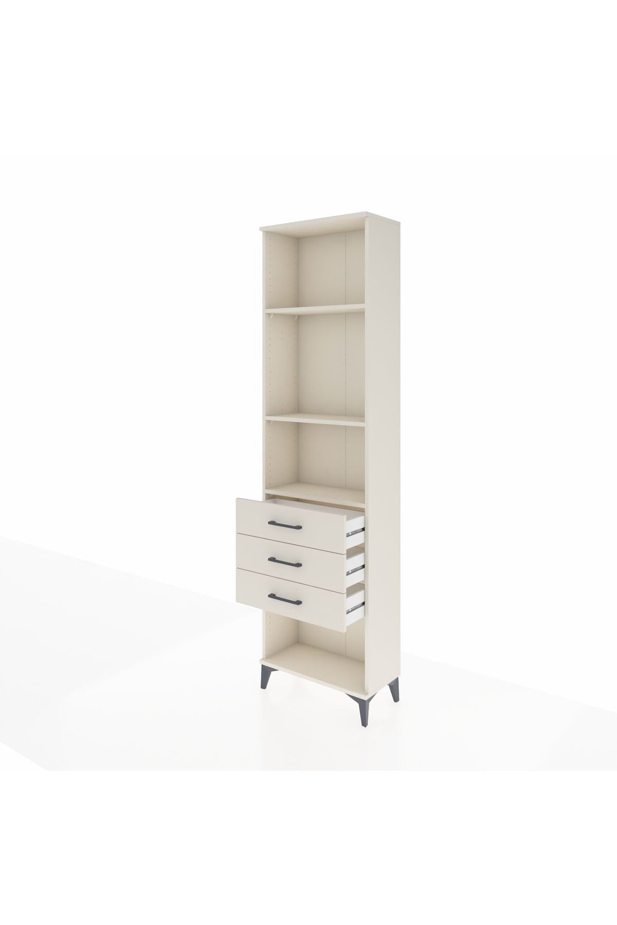 Arges Dolap 3 Raflı 3 Çekmeceli 60x30x221 - S29M087V1A