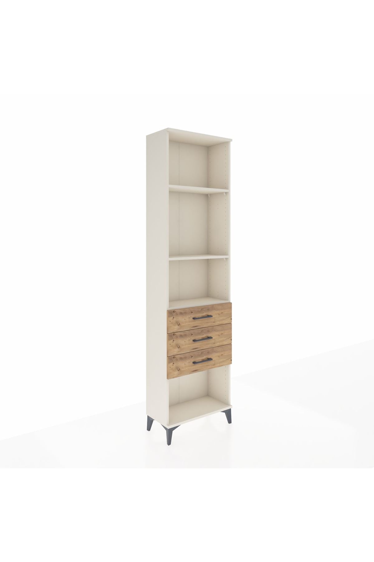 Arges Dolap 3 Raflı 3 Çekmeceli 60x30x221 - S29M087V3A