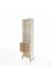 Arges Dolap 3 Raflı 3 Çekmeceli 60x30x221 - S29M087V3A