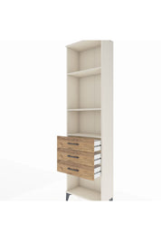 Arges Dolap 3 Raflı 3 Çekmeceli 60x30x221 - S29M087V3A