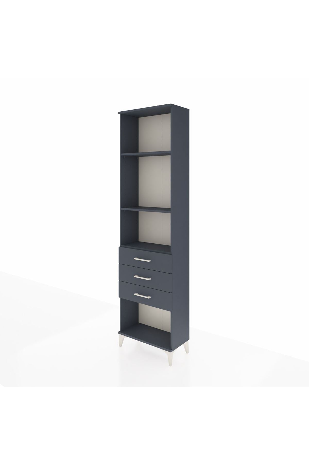 Arges Dolap 3 Raflı 3 Çekmeceli 60x30x221 - S29M087V5A