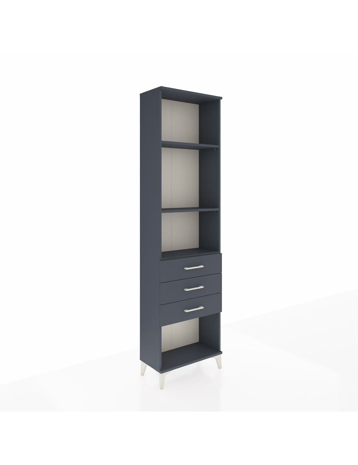 Arges Dolap 3 Raflı 3 Çekmeceli 60x30x221 - S29M087V5A
