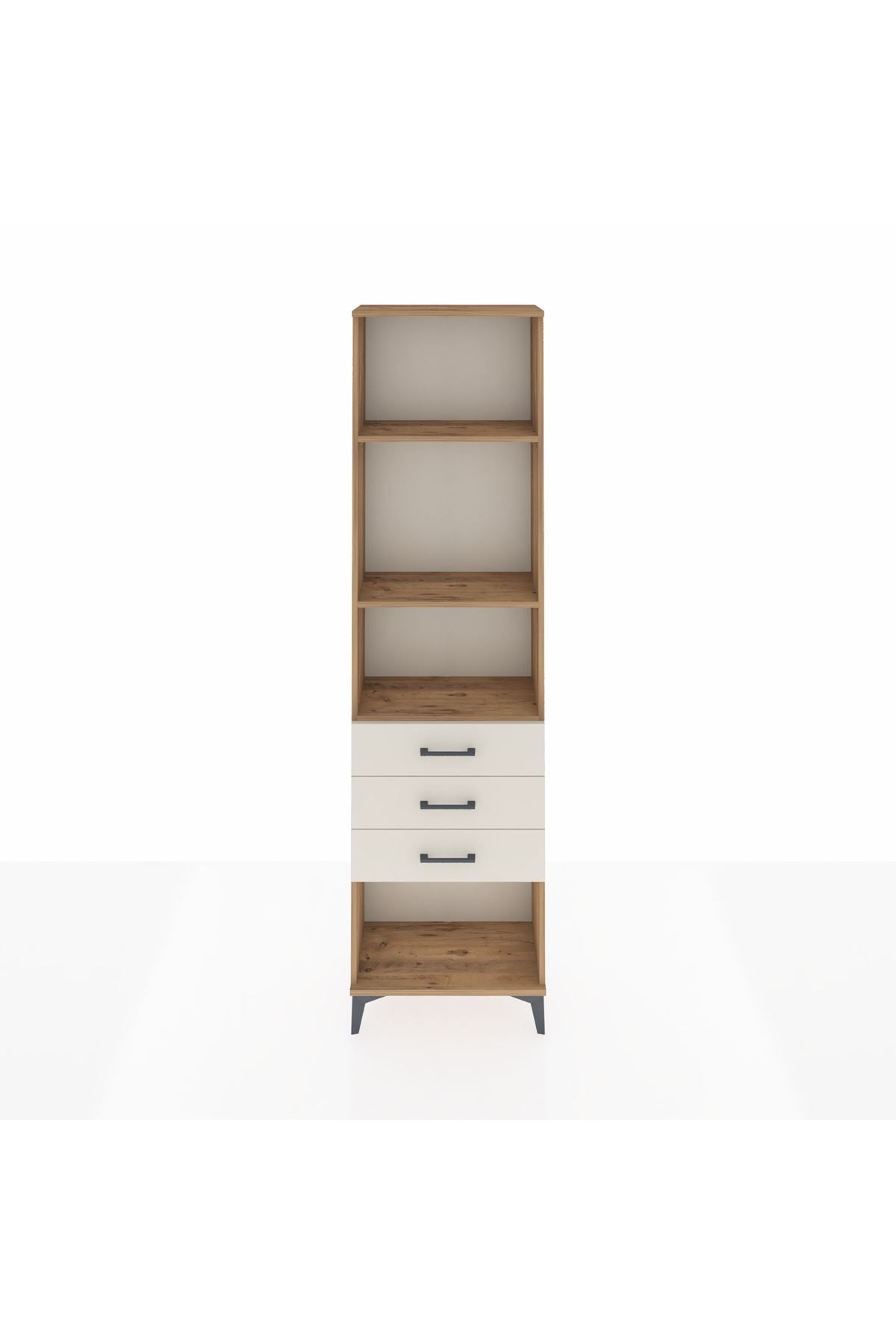 Arges Dolap 3 Raflı 3 Çekmeceli 60x30x221 - S29M087V7A