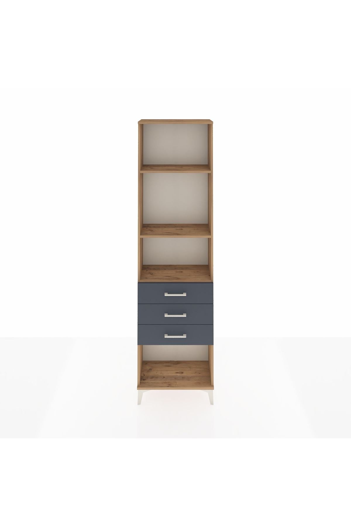 Arges Dolap 3 Raflı 3 Çekmeceli 60x30x221 - S29M087V8A