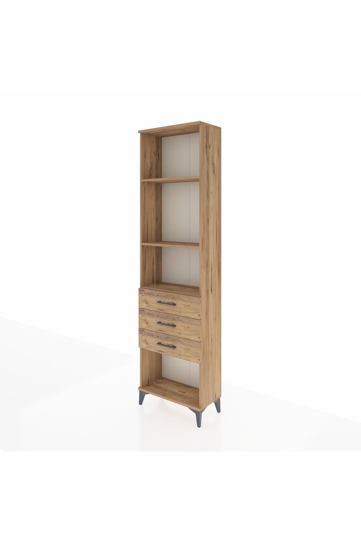 Arges Dolap 3 Raflı 3 Çekmeceli 60x30x221 - S29M087V9A