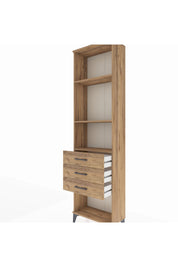 Arges Dolap 3 Raflı 3 Çekmeceli 60x30x221 - S29M087V9A