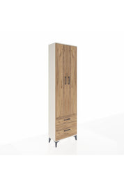 Arges Dolap 3 Raflı 2 Çekmeceli Tek Askılı 60x30x221 - S29M091V3A