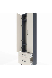 Arges Dolap 3 Raflı 2 Çekmeceli Tek Askılı 60x30x221 - S29M091V4A