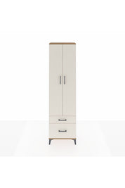 Arges Dolap 3 Raflı 2 Çekmeceli Tek Askılı 60x30x221 - S29M091V7A