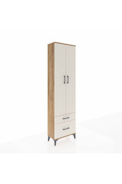 Arges Dolap 3 Raflı 2 Çekmeceli Tek Askılı 60x30x221 - S29M091V7A