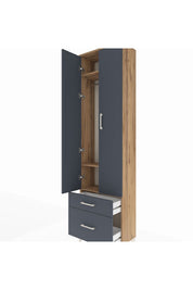Arges Dolap 3 Raflı 2 Çekmeceli Tek Askılı 60x30x221 - S29M091V8A