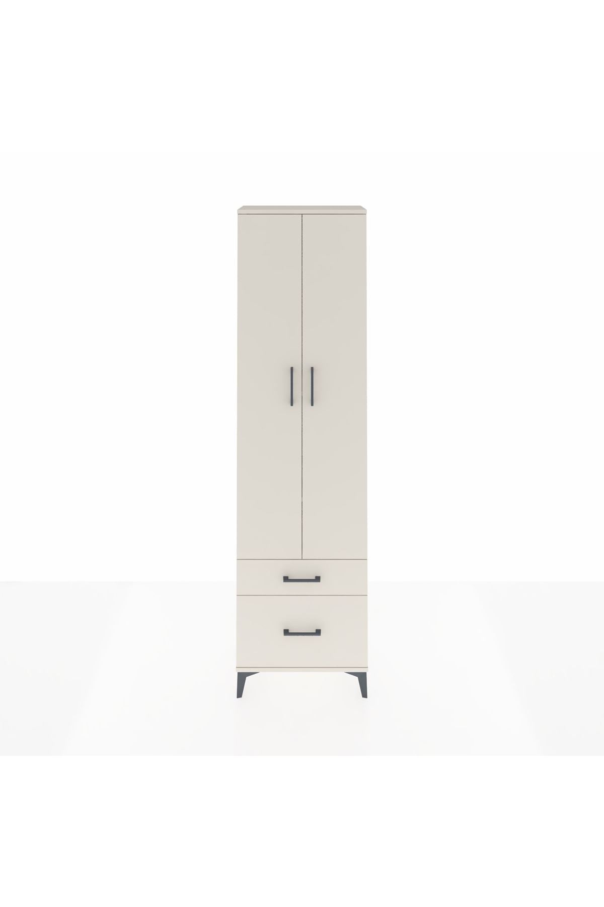 Arges Dolap 4 Raflı 2 Çekmeceli 2 Kapaklı 60x30x221 - S29M092V1A
