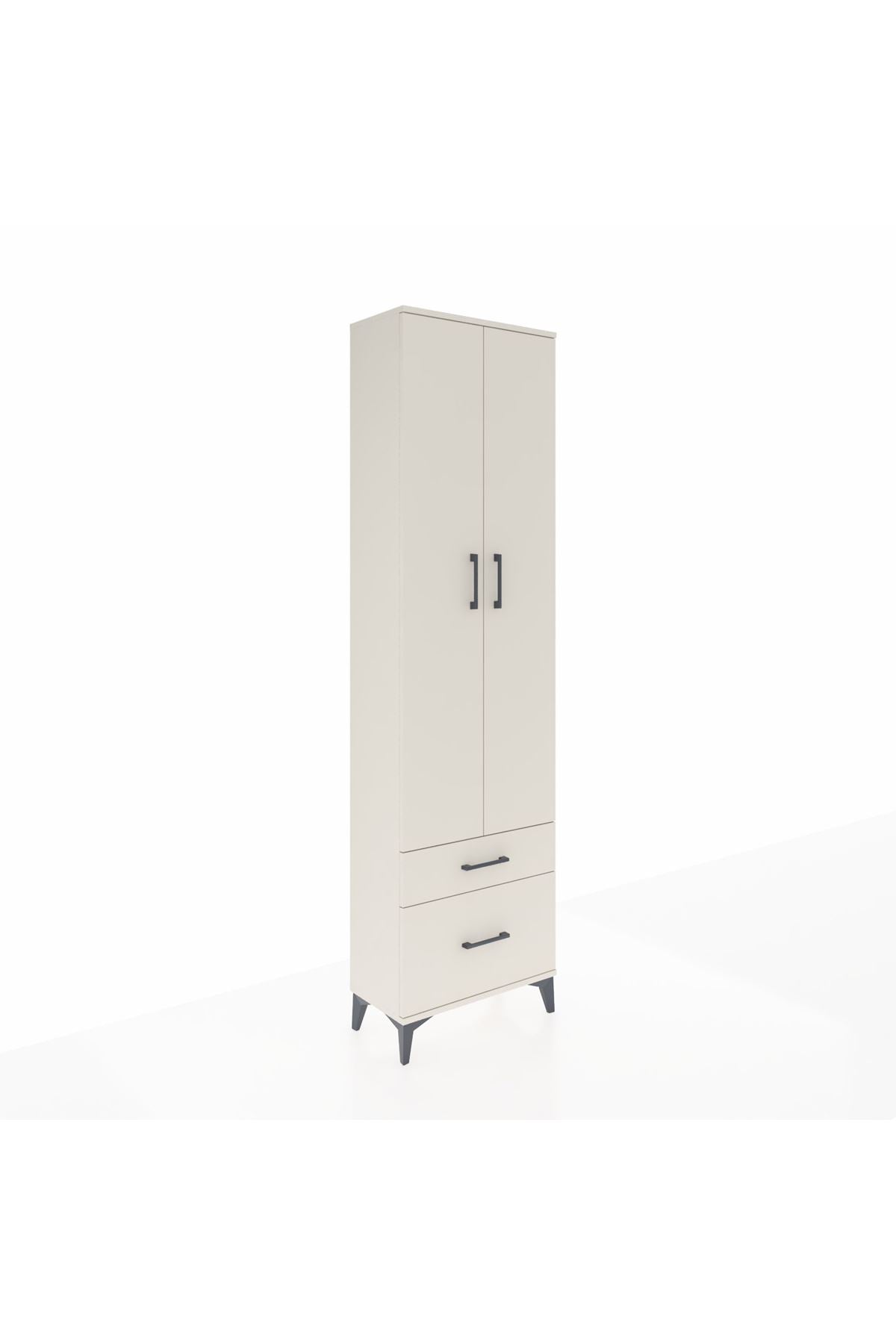 Arges Dolap 4 Raflı 2 Çekmeceli 2 Kapaklı 60x30x221 - S29M092V1A