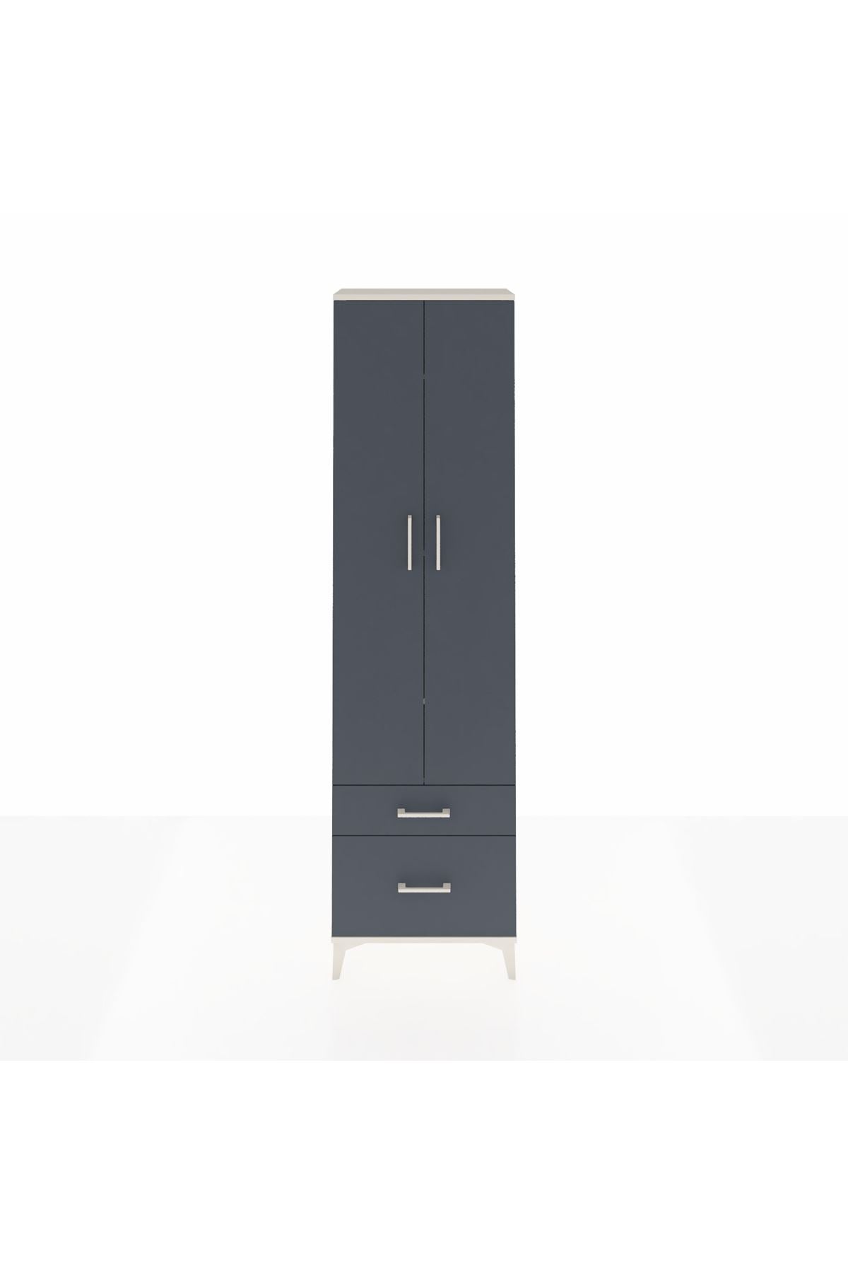 Arges Dolap 4 Raflı 2 Çekmeceli 2 Kapaklı 60x30x221 - S29M092V2A