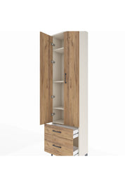 Arges Dolap 4 Raflı 2 Çekmeceli 2 Kapaklı 60x30x221 - S29M092V3A