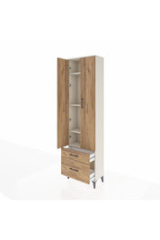 Arges Dolap 4 Raflı 2 Çekmeceli 2 Kapaklı 60x30x221 - S29M092V3A