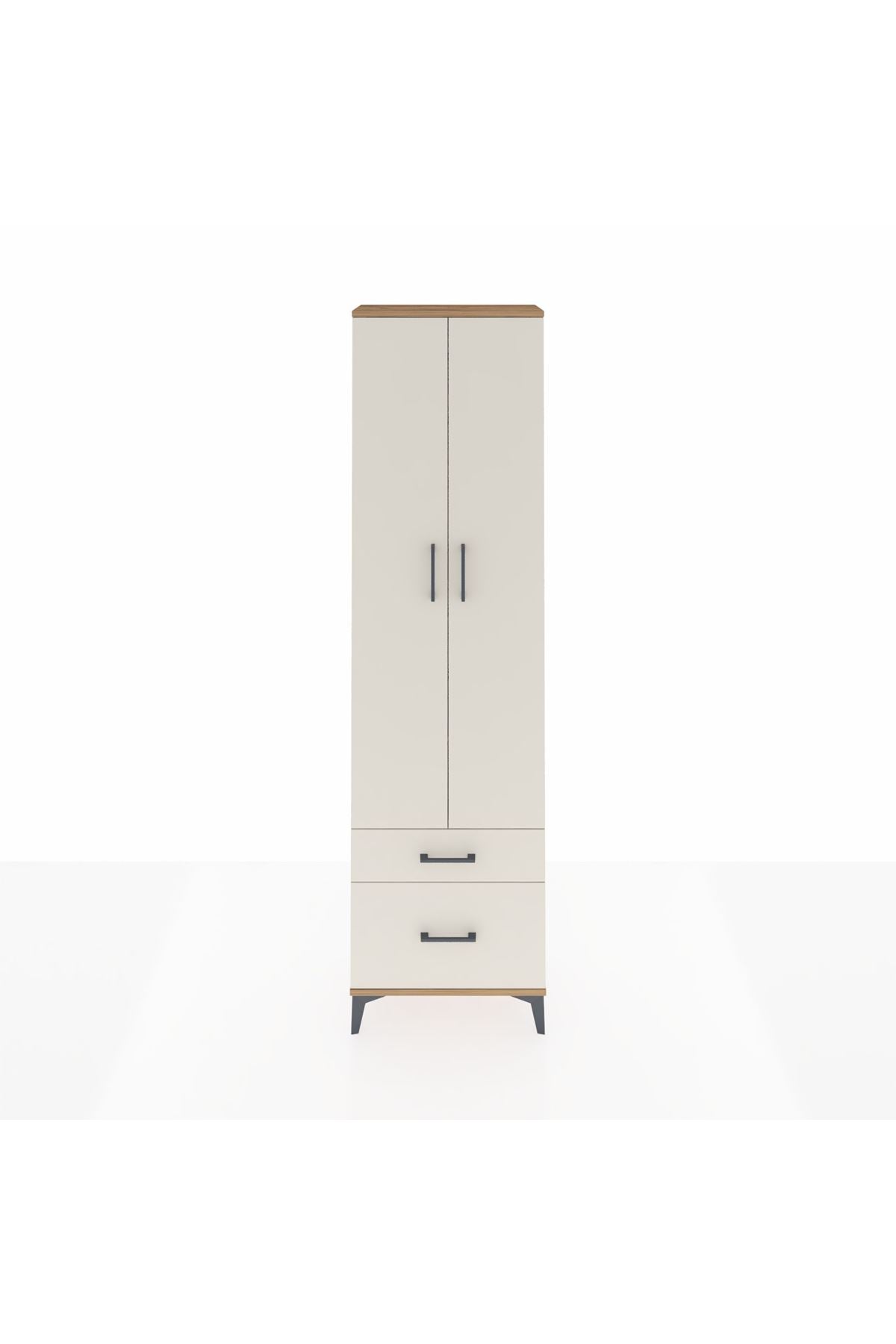 Arges Dolap 4 Raflı 2 Çekmeceli 2 Kapaklı 60x30x221 - S29M092V7A