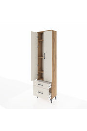 Arges Dolap 4 Raflı 2 Çekmeceli 2 Kapaklı 60x30x221 - S29M092V7A