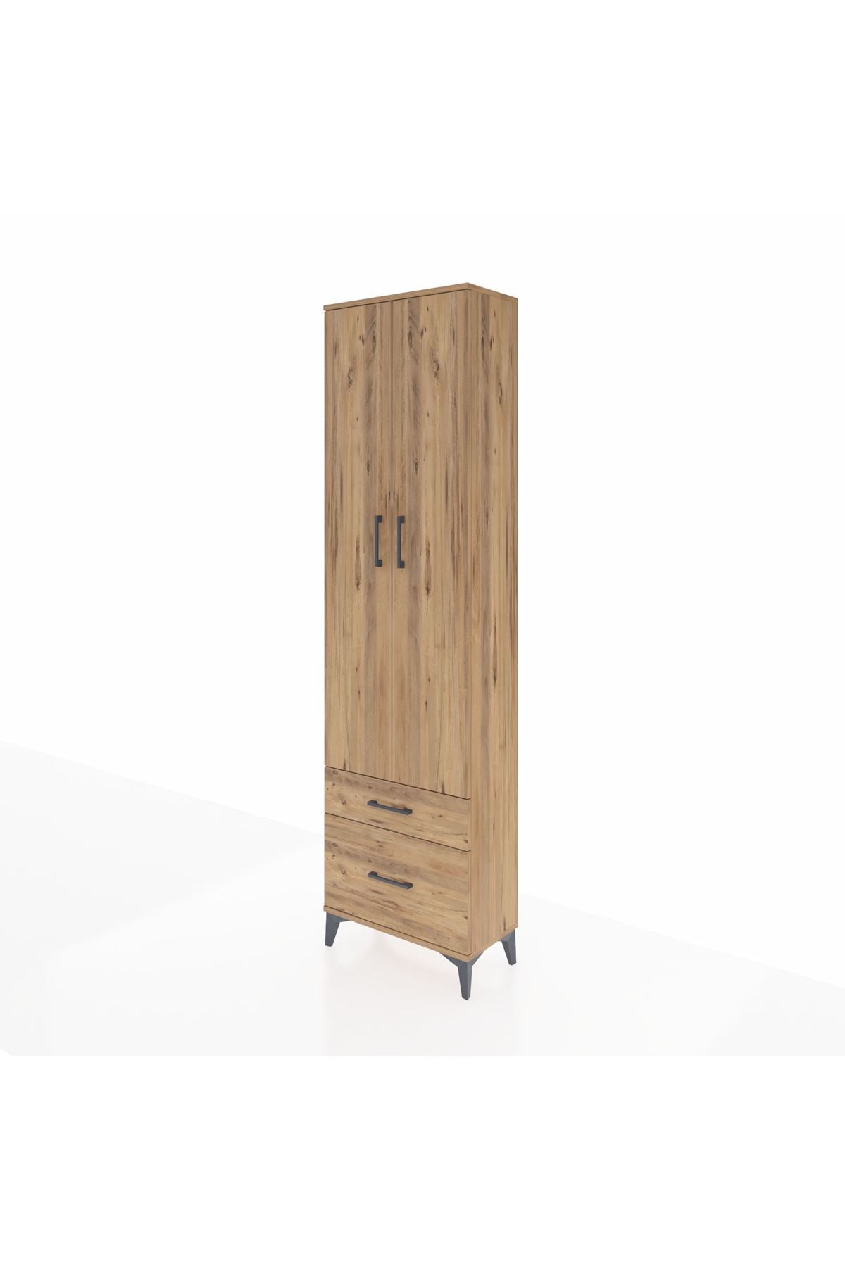 Arges Dolap 4 Raflı 2 Çekmeceli 2 Kapaklı 60x30x221 - S29M092V9A
