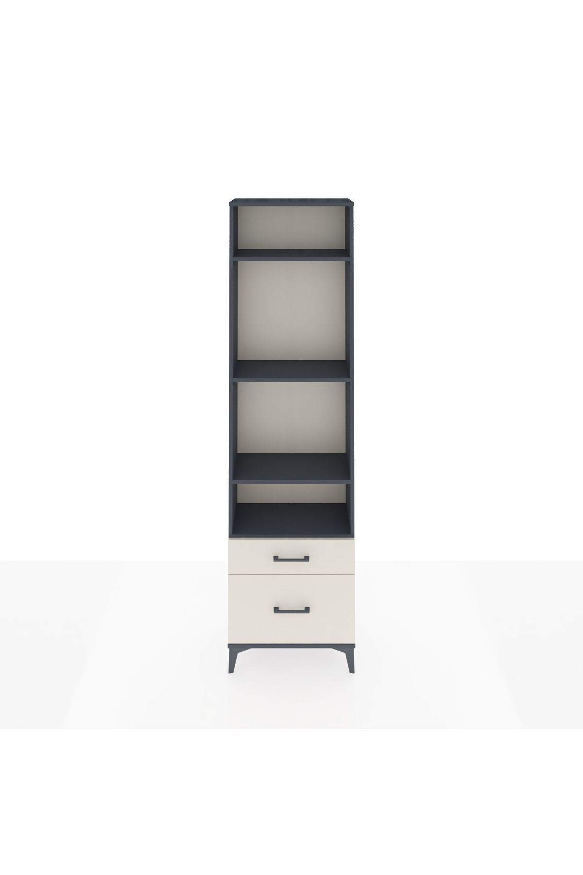 Arges Dolap 4 Raflı 2 Çekmeceli 60x30x221 - S29M093V4A