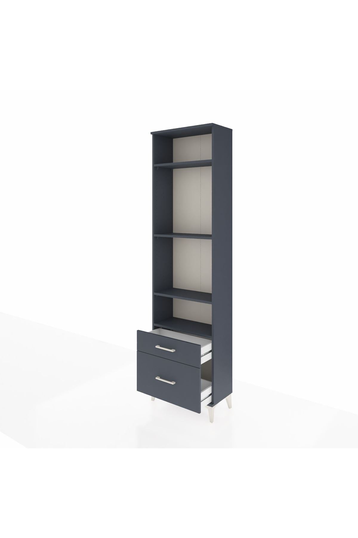 Arges Dolap 4 Raflı 2 Çekmeceli 60x30x221 - S29M093V5A