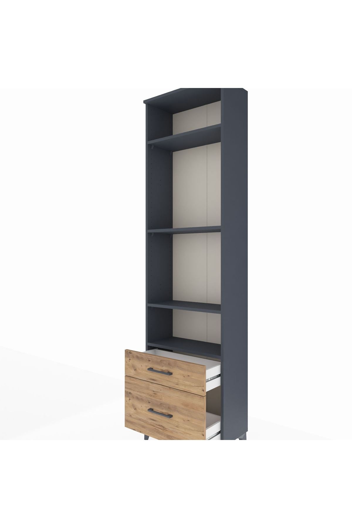 Arges Dolap 4 Raflı 2 Çekmeceli 60x30x221 - S29M093V6A
