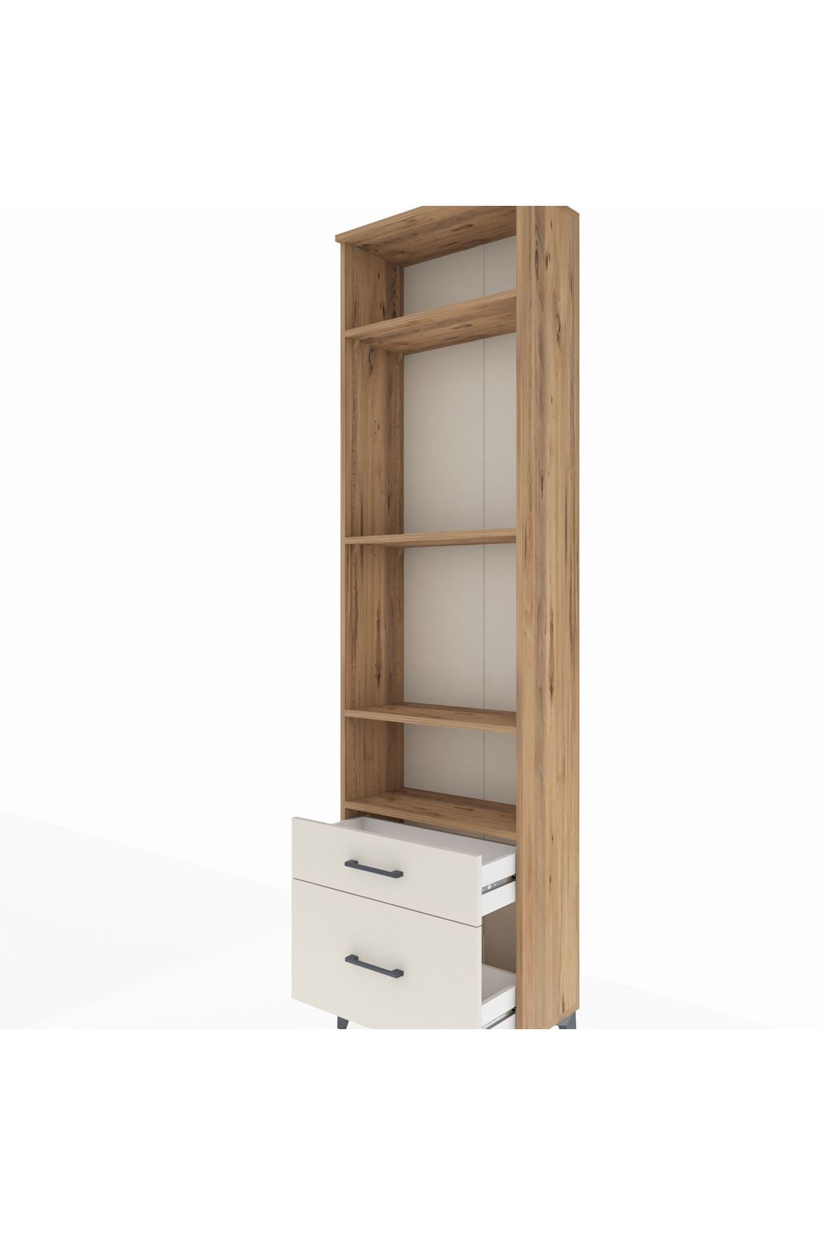 Arges Dolap 4 Raflı 2 Çekmeceli 60x30x221 - S29M093V7A