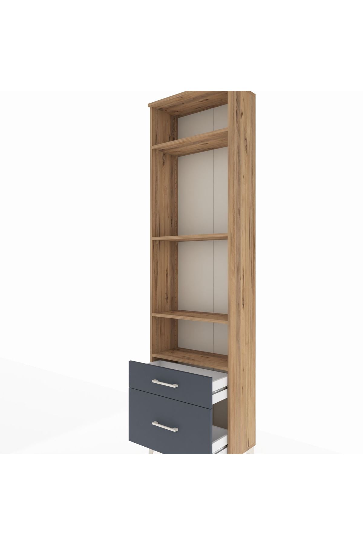 Arges Dolap 4 Raflı 2 Çekmeceli 60x30x221 - S29M093V8A