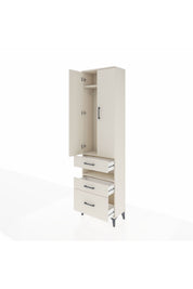 Arges Dolap 3 Raflı 3 Çekmeceli Tek Askılı 60x30x221 - S29M094V1A