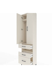 Arges Dolap 3 Raflı 3 Çekmeceli Tek Askılı 60x30x221 - S29M094V1A
