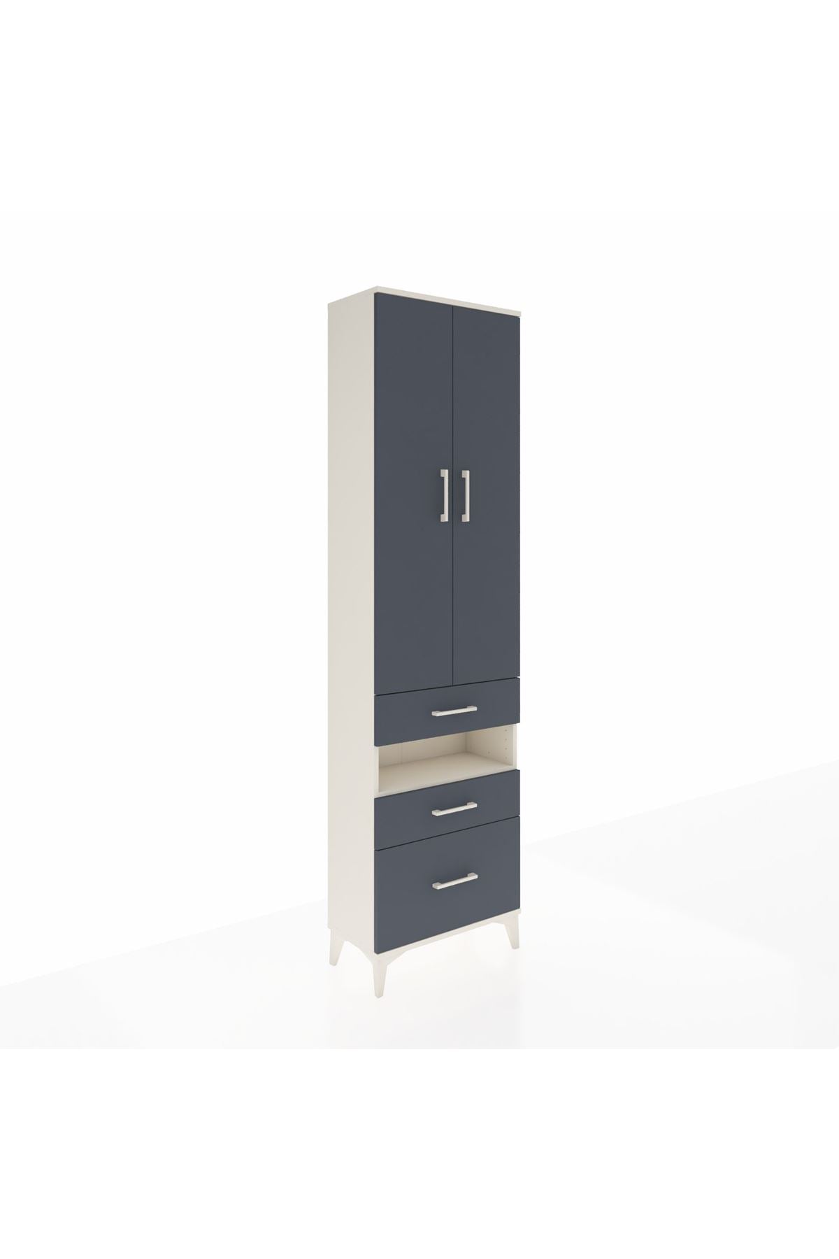 Arges Dolap 3 Raflı 3 Çekmeceli Tek Askılı 60x30x221 - S29M094V2A