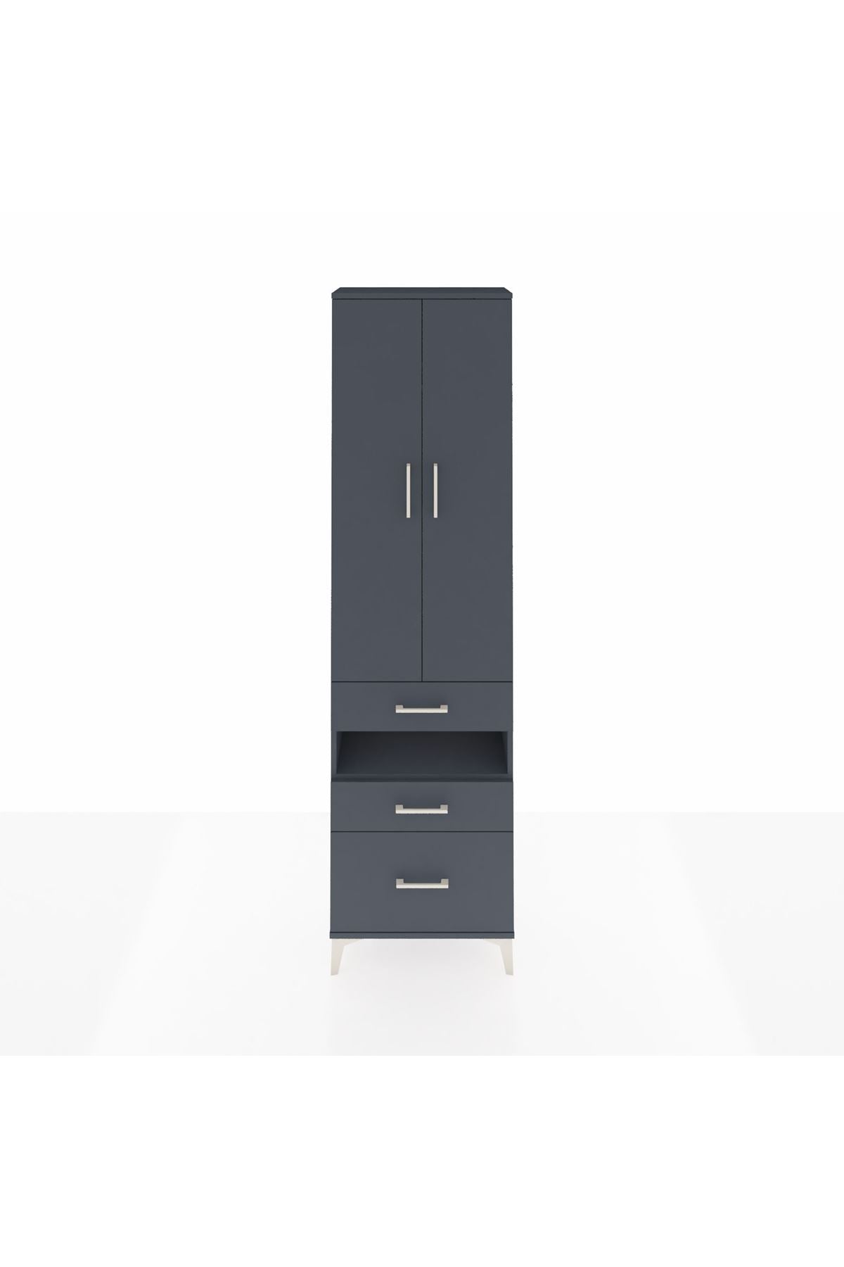 Arges Dolap 3 Raflı 3 Çekmeceli Tek Askılı 60x30x221 - S29M094V5A