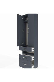 Arges Dolap 3 Raflı 3 Çekmeceli Tek Askılı 60x30x221 - S29M094V5A