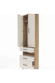 Arges Dolap 3 Raflı 3 Çekmeceli Tek Askılı 60x30x221 - S29M094V7A