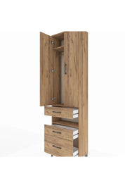 Arges Dolap 3 Raflı 3 Çekmeceli Tek Askılı 60x30x221 - S29M094V9A