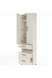 Arges Dolap 4 Raflı 3 Çekmeceli 2 Kapaklı 60x30x221 - S29M095V1A
