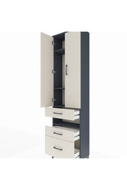 Arges Dolap 4 Raflı 3 Çekmeceli 2 Kapaklı 60x30x221 - S29M095V4A