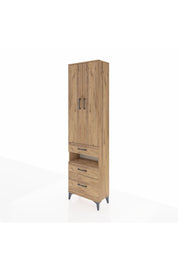Arges Dolap 4 Raflı 3 Çekmeceli 2 Kapaklı 60x30x221 - S29M095V9A