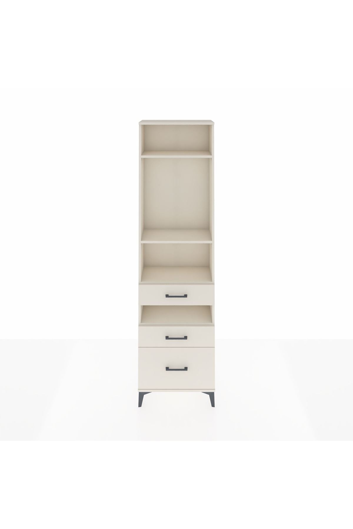 Arges Dolap 4 Raflı 3 Çekmeceli 60x30x221 - S29M096V1A