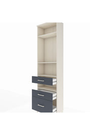 Arges Dolap 4 Raflı 3 Çekmeceli 60x30x221 - S29M096V2A