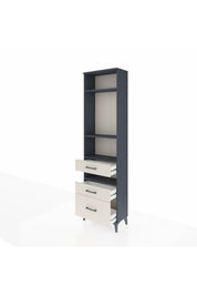 Arges Dolap 4 Raflı 3 Çekmeceli 60x30x221 - S29M096V4A