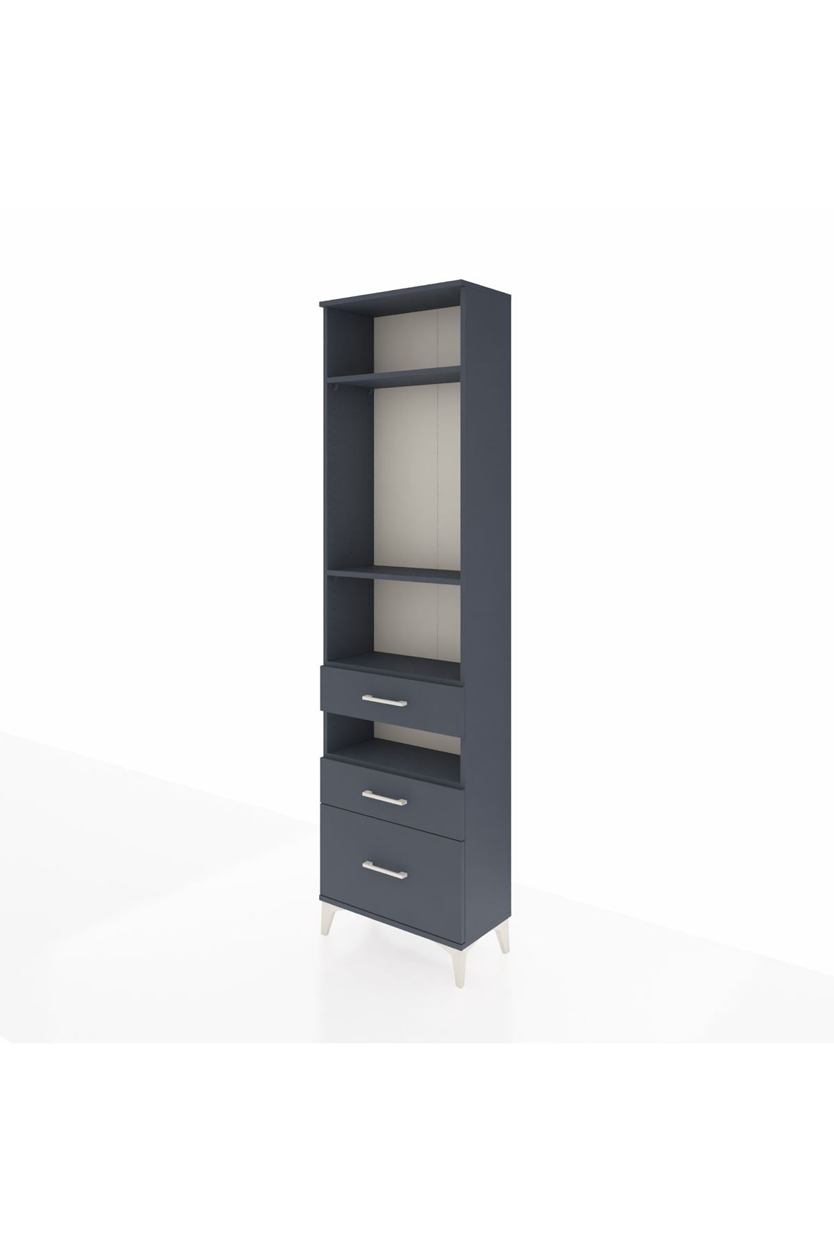 Arges Dolap 4 Raflı 3 Çekmeceli 60x30x221 - S29M096V5A
