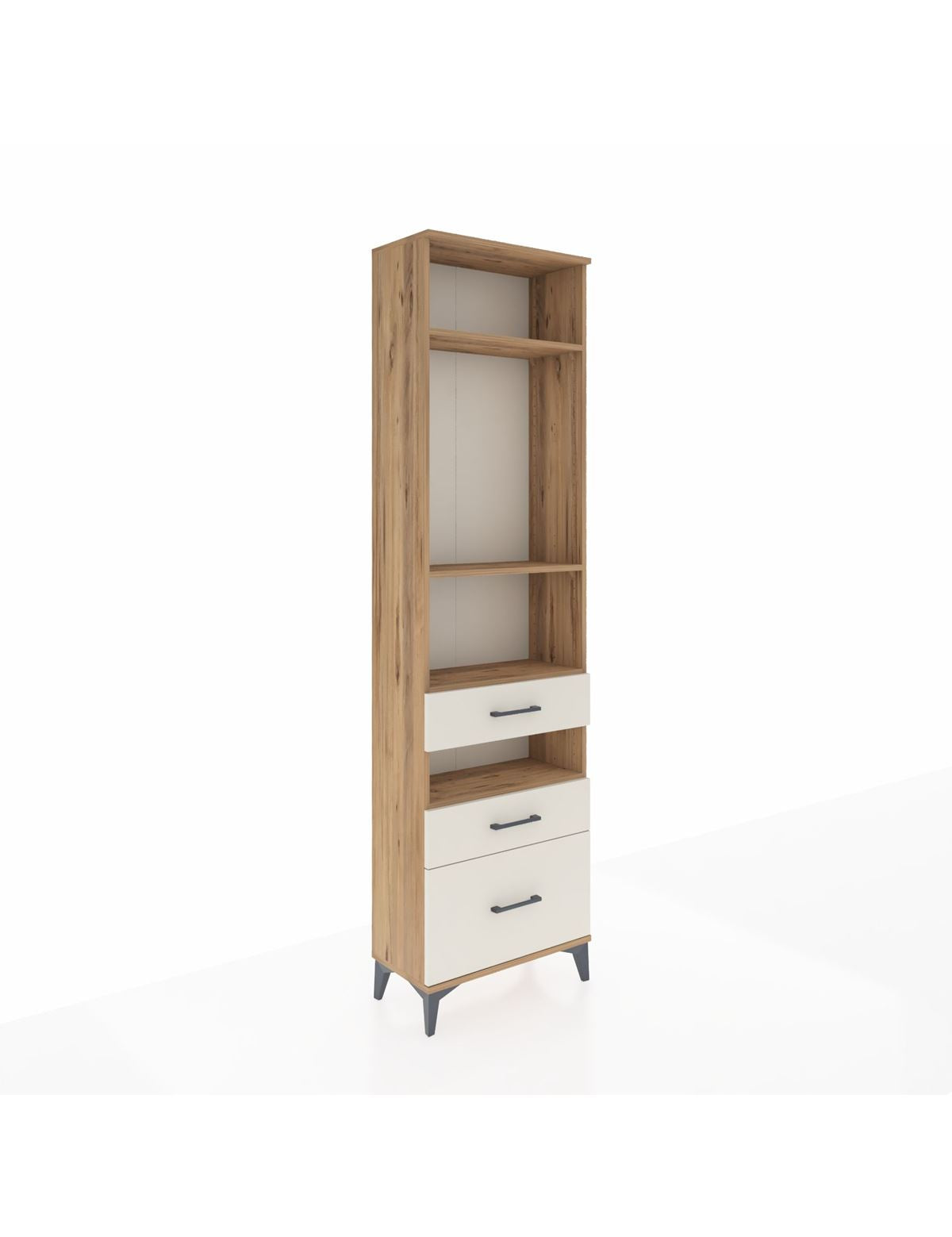 Arges Dolap 4 Raflı 3 Çekmeceli 60x30x221 - S29M096V7A